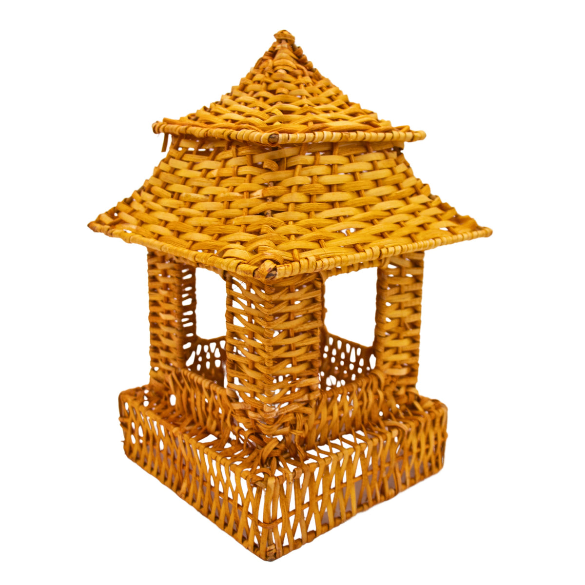 Natural Rattan Pagoda Set - Pair of Large