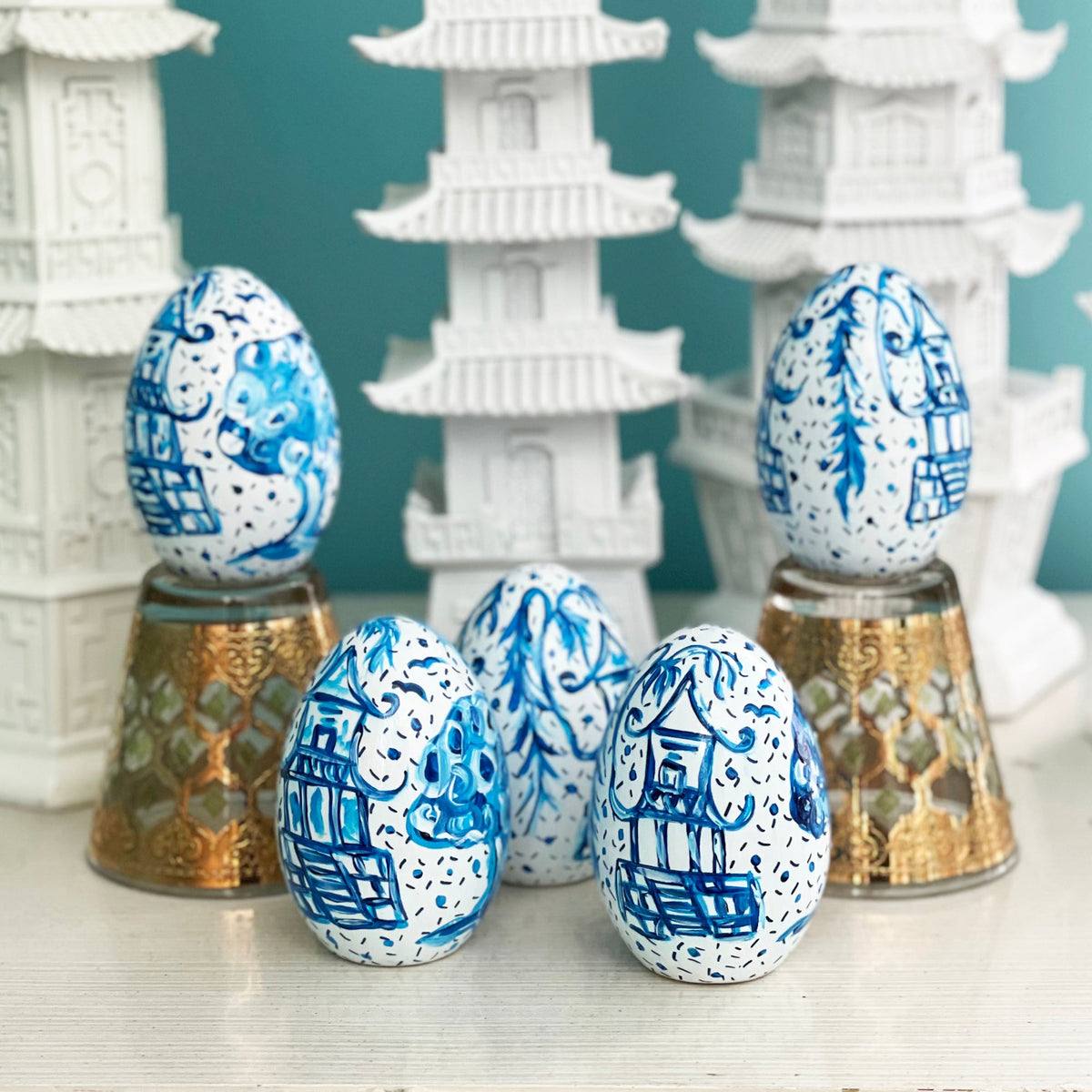 Chinoiserie Easter Eggs