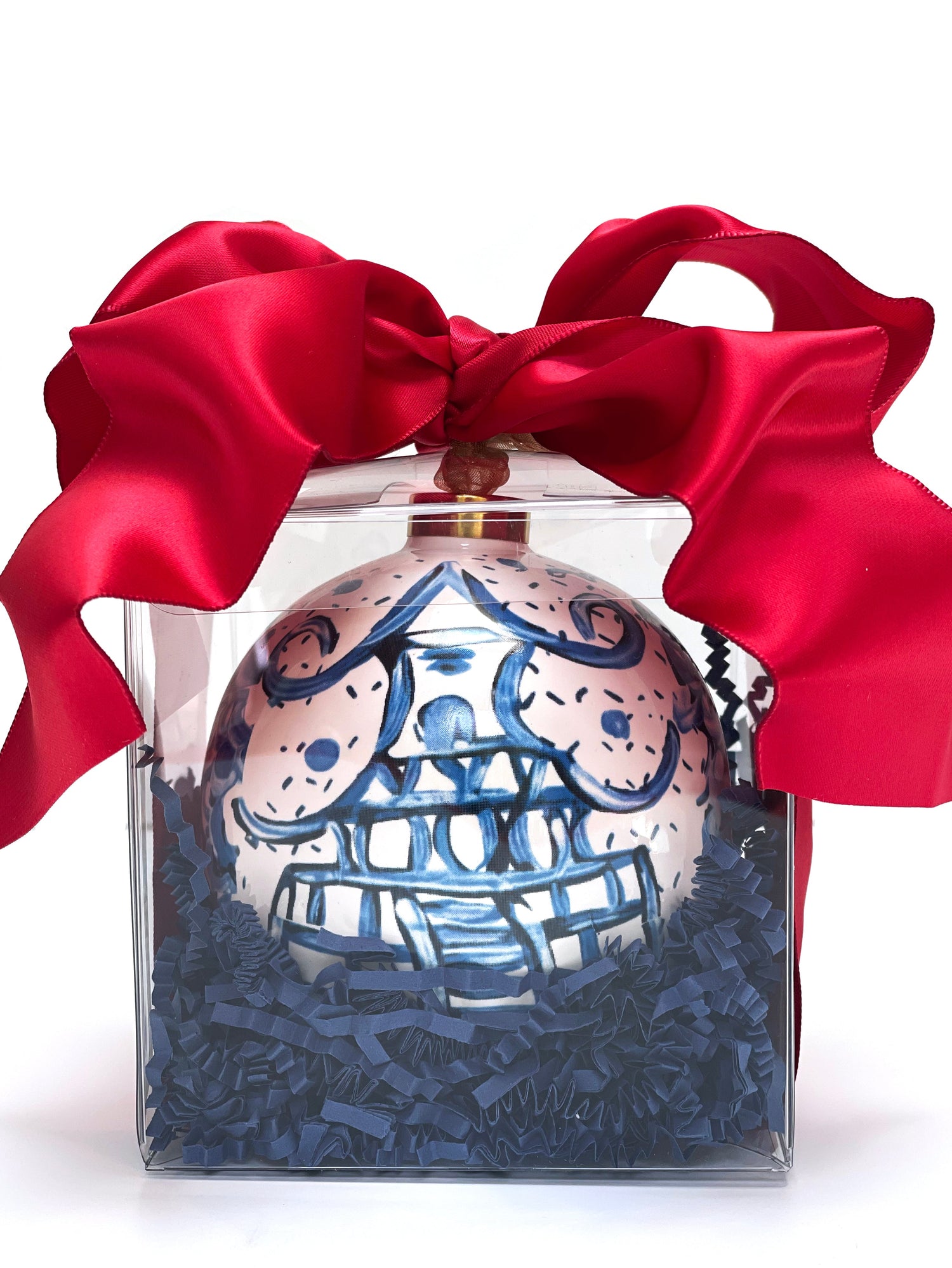 Hand-painted Chinoiserie Christmas Ornaments