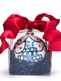 Hand-painted Chinoiserie Christmas Ornaments