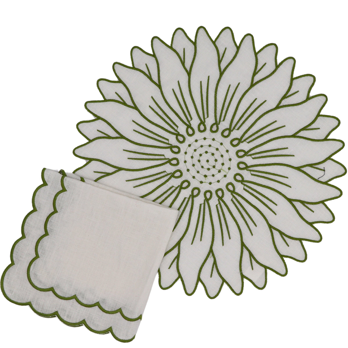 Olive Bloom Placemat - Set of 4