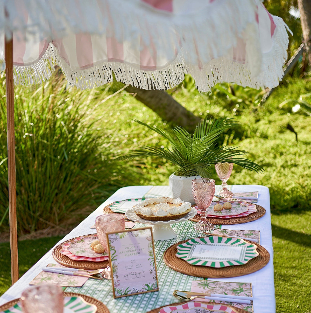 Palm Beach - Cabana Stripe Cocktail Napkins