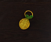 Lemon Napkin Ring – 3.5” Handwoven Iraca Palm