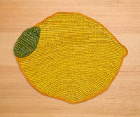 Handwoven Lemon Placemat – Raffia
