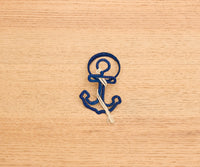 Nautical Anchor Napkin Rings –Set of 4 (Blue or Natural)