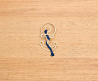 Nautical Anchor Napkin Rings –Set of 4 (Blue or Natural)