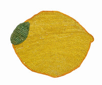 Handwoven Lemon Placemat – Raffia