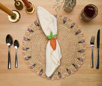 Lemon Napkin Ring – 3.5” Handwoven Iraca Palm