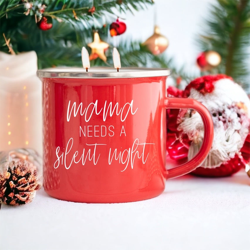 16oz Holiday Candle Mug (Various Scents and Phrases)