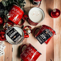 16oz Holiday Candle Mug (Various Scents and Phrases)