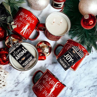 16oz Holiday Candle Mug (Various Scents and Phrases)