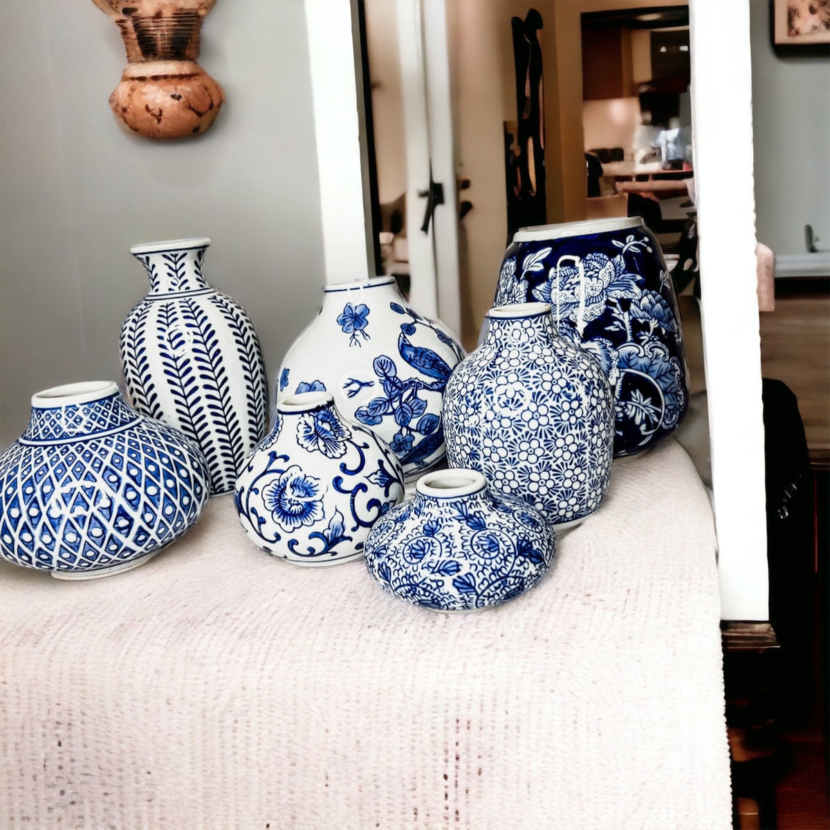 Samira Blue Vases (Various Styles and Prints)