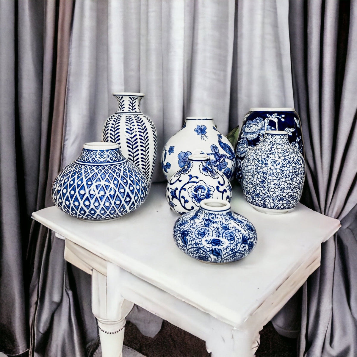 Samira Blue Vases (Various Styles and Prints)
