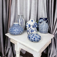 Samira Blue Vases (Various Styles and Prints)
