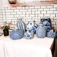 Samira Blue Vases (Various Styles and Prints)