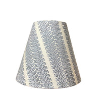 Blue Striped Sconce Shade in Dottie