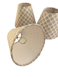 Powder Blue Striped Sconce Shade (various colors)
