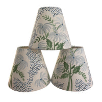 Blue Floral Sconce Shade in Pearl's Bouquet