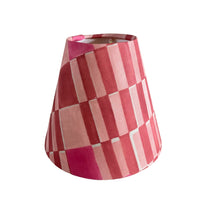Pink Sconce Shade in Block Print