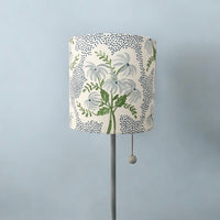 Blue Floral Lampshade in Pearl's Bouquet (Various Sizes)