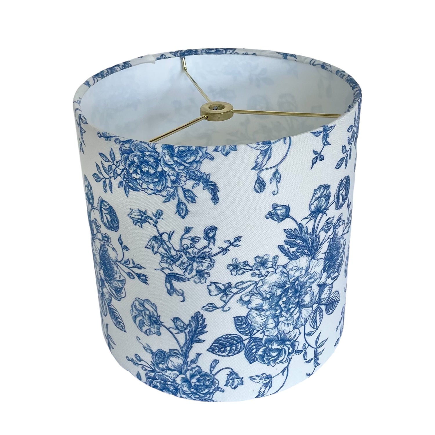 Blue Toile Lampshade in Rosecrest (Various Sizes and Colors)