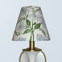 Blue Floral Sconce Shade in Pearl's Bouquet