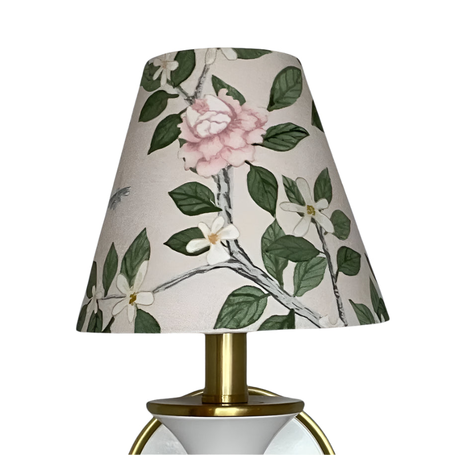 Chinoiserie Floral Sconce Shade in Elsie's Garden