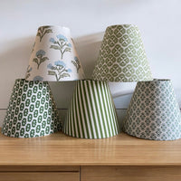Powder Blue Striped Sconce Shade (various colors)