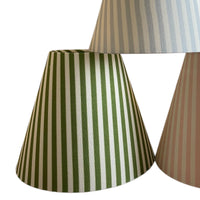 Green Striped Sconce Shade (Various Colors)