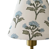 Blue Floral Sconce Shade in Sprig