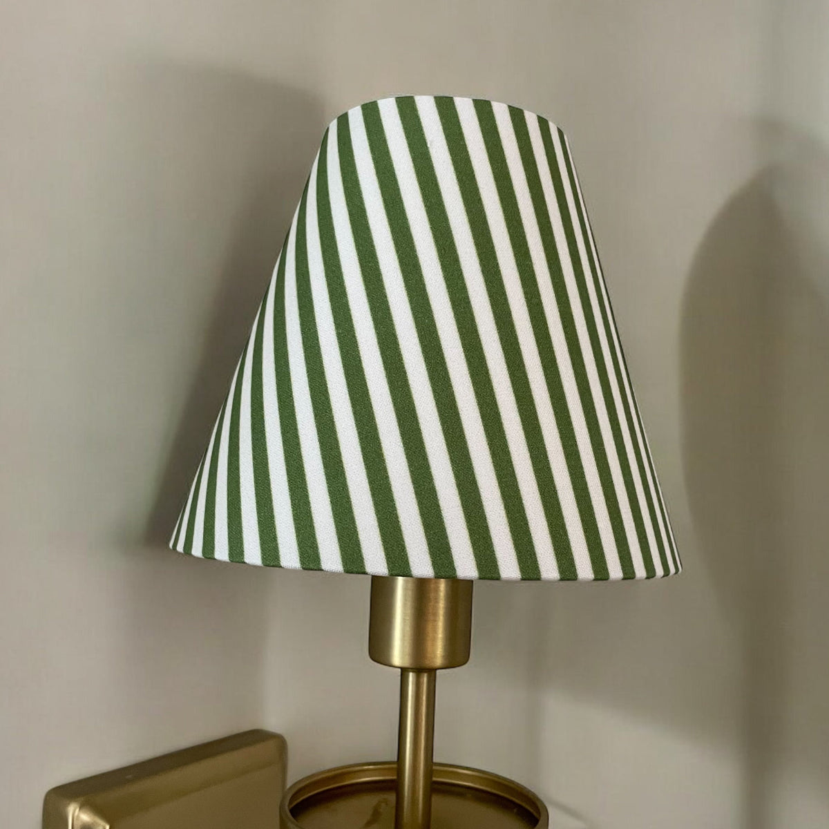 Powder Blue Striped Sconce Shade (various colors)