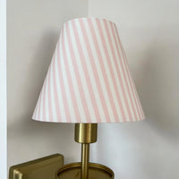 Powder Blue Striped Sconce Shade (various colors)