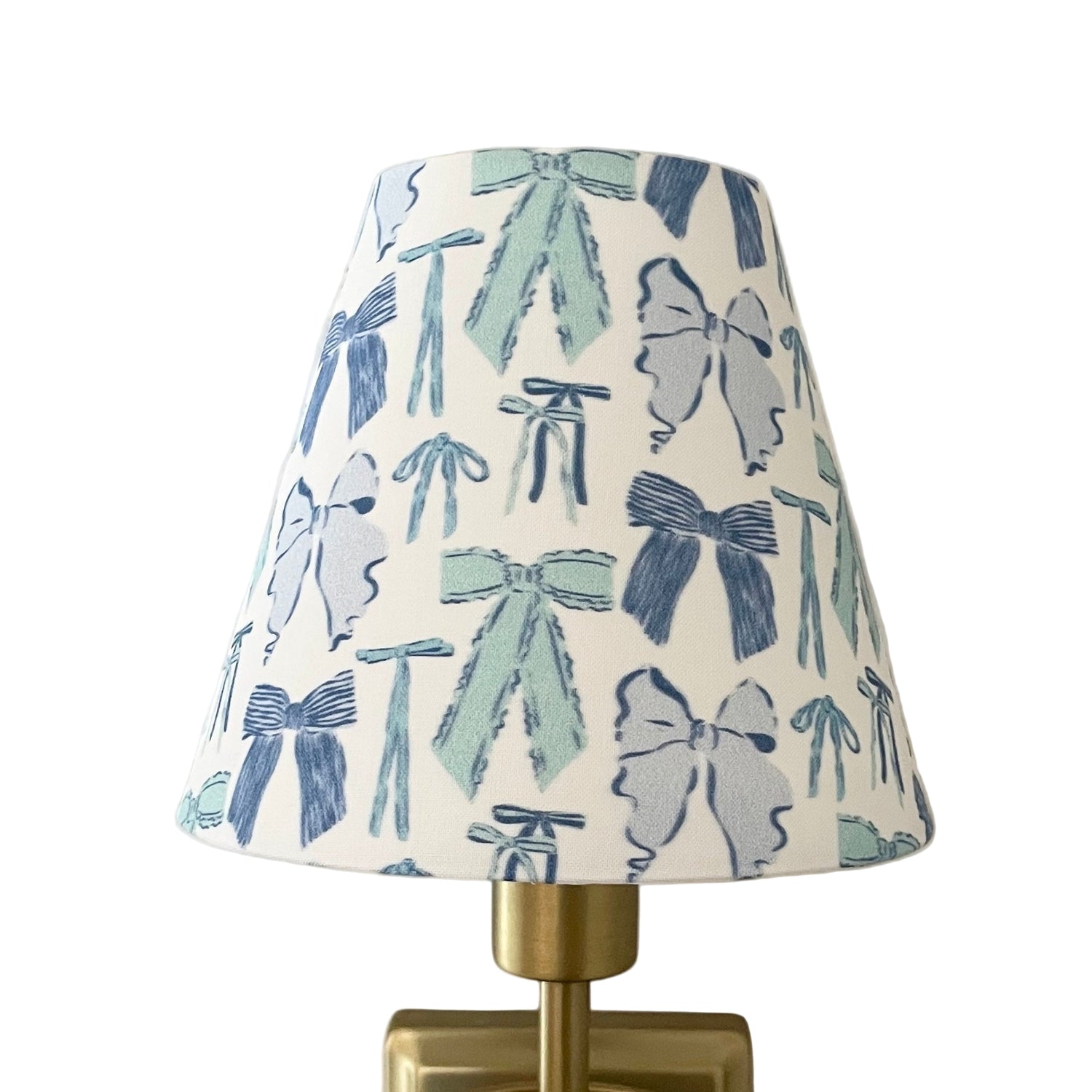 Blue Bow Sconce Lamp Shade