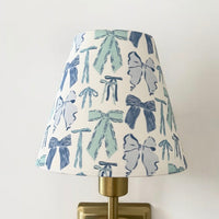 Pink Bow Sconce Shade (various colors)