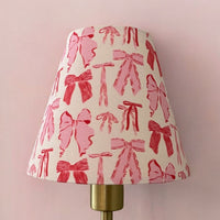 Pink Bow Sconce Shade (various colors)