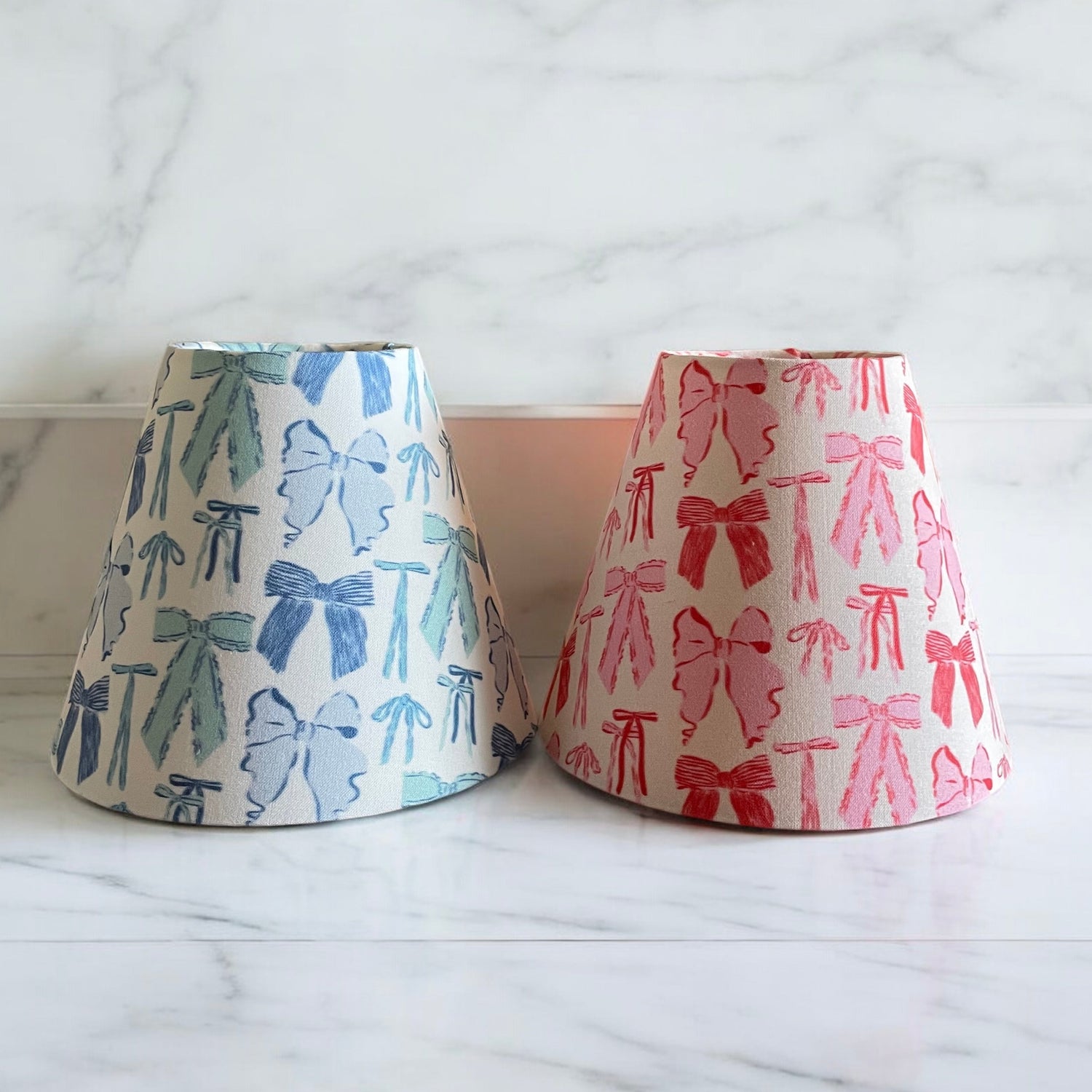 Pink Bow Sconce Shade (various colors)