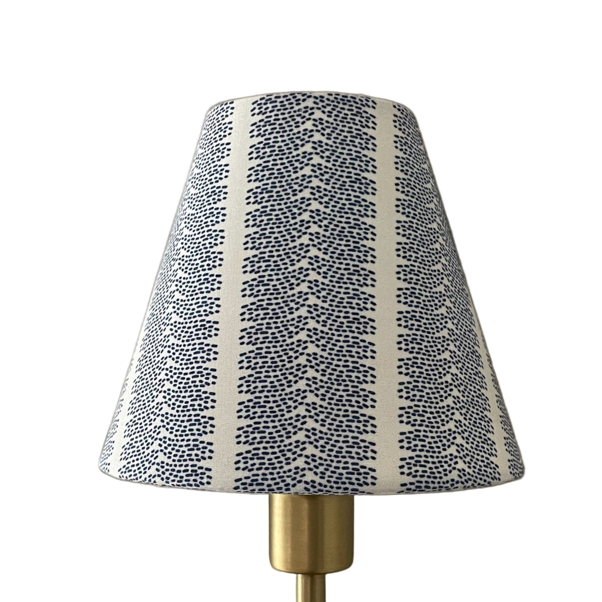 Blue Striped Sconce Shade in Dottie