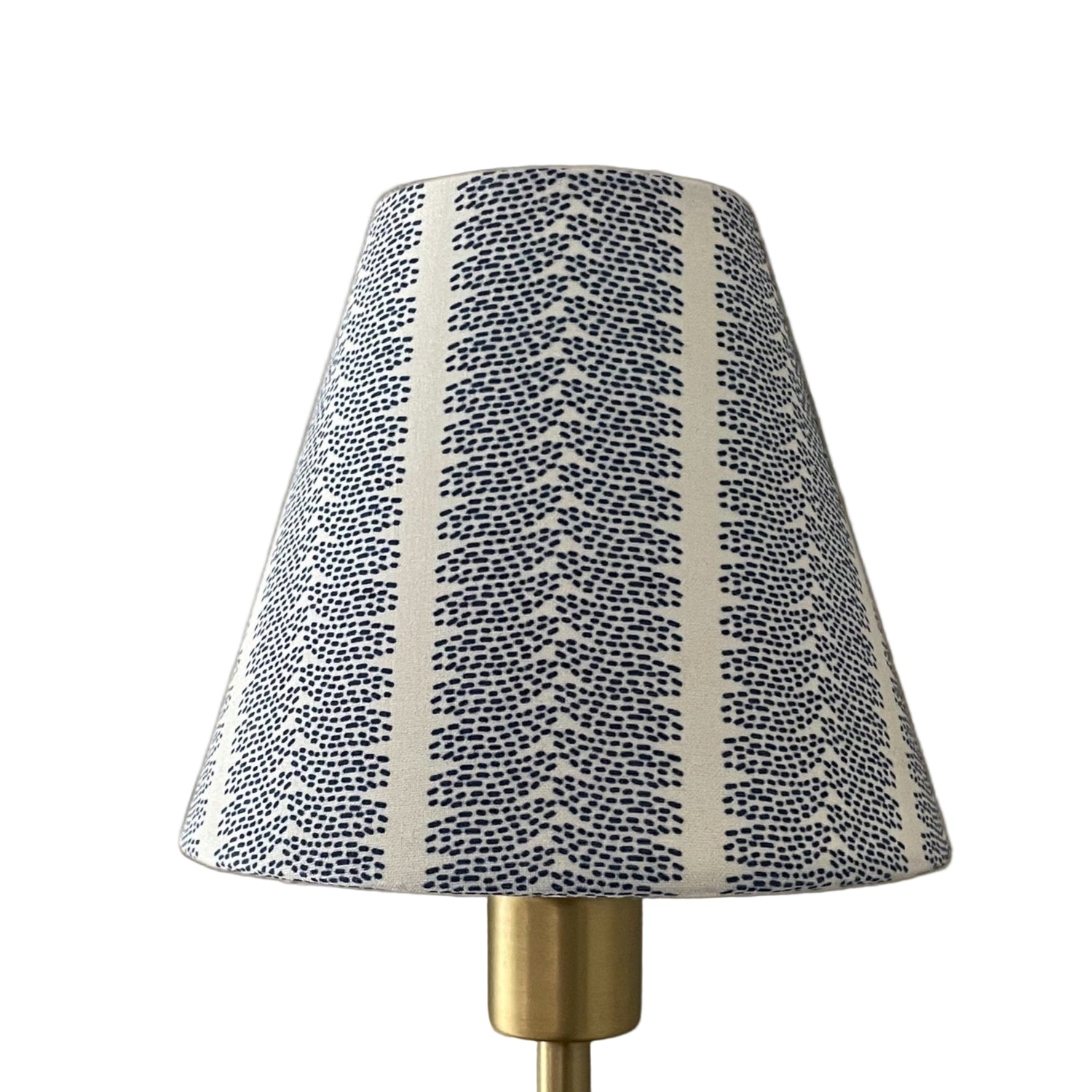 Blue Striped Sconce Shade in Dottie