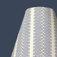 Blue Striped Sconce Shade in Dottie