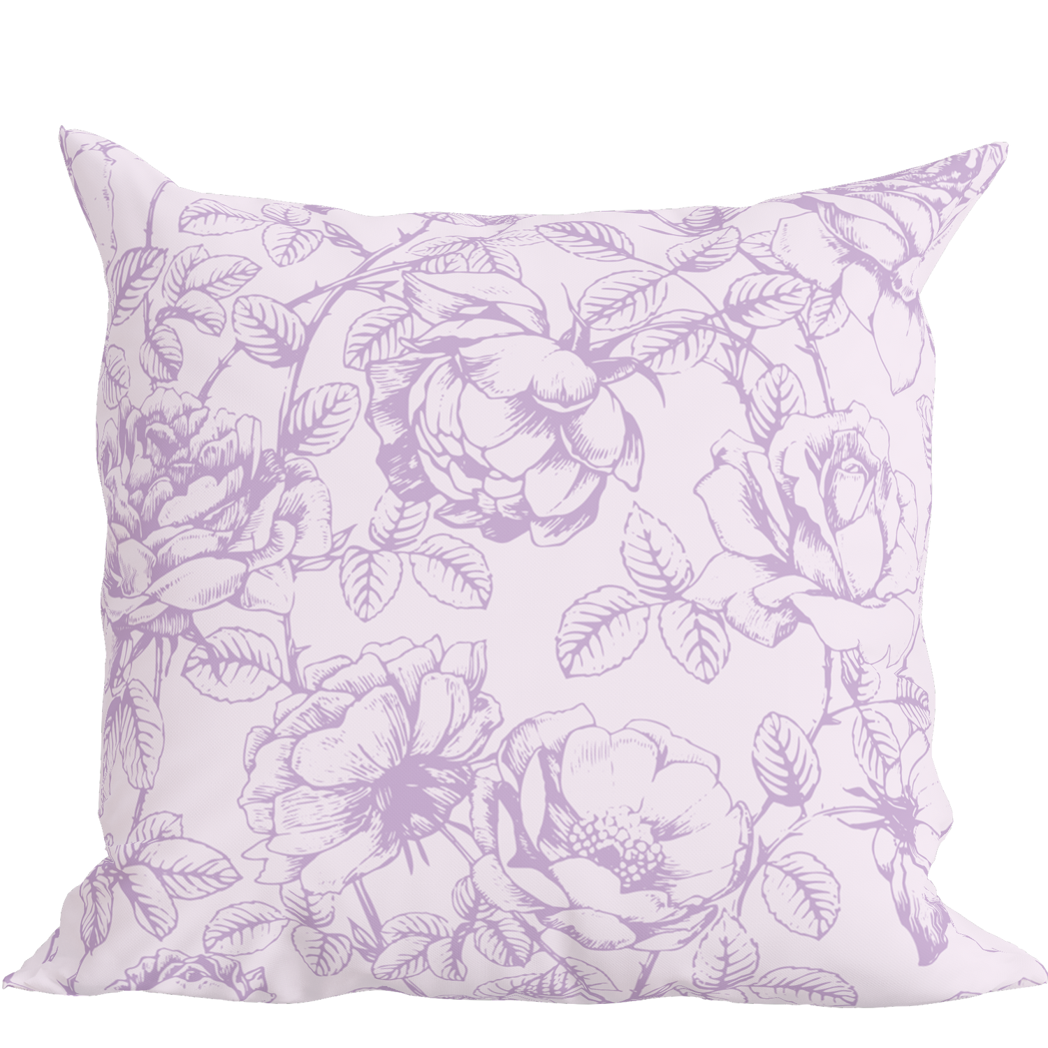 Lilac Floral Pillow in Emmaline (Various Sizes)