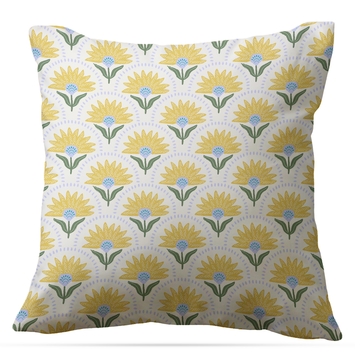 Coneflower Indoor/Outdoor Pillow - Square (Various Sizes and Colors)