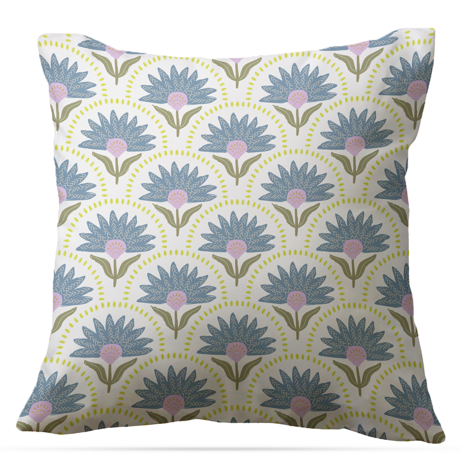 Coneflower Indoor/Outdoor Pillow - Square (Various Sizes and Colors)