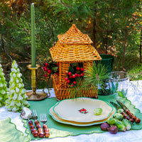 24 Extra Tall Pine Green Taper Candle - 6 Packs of 4