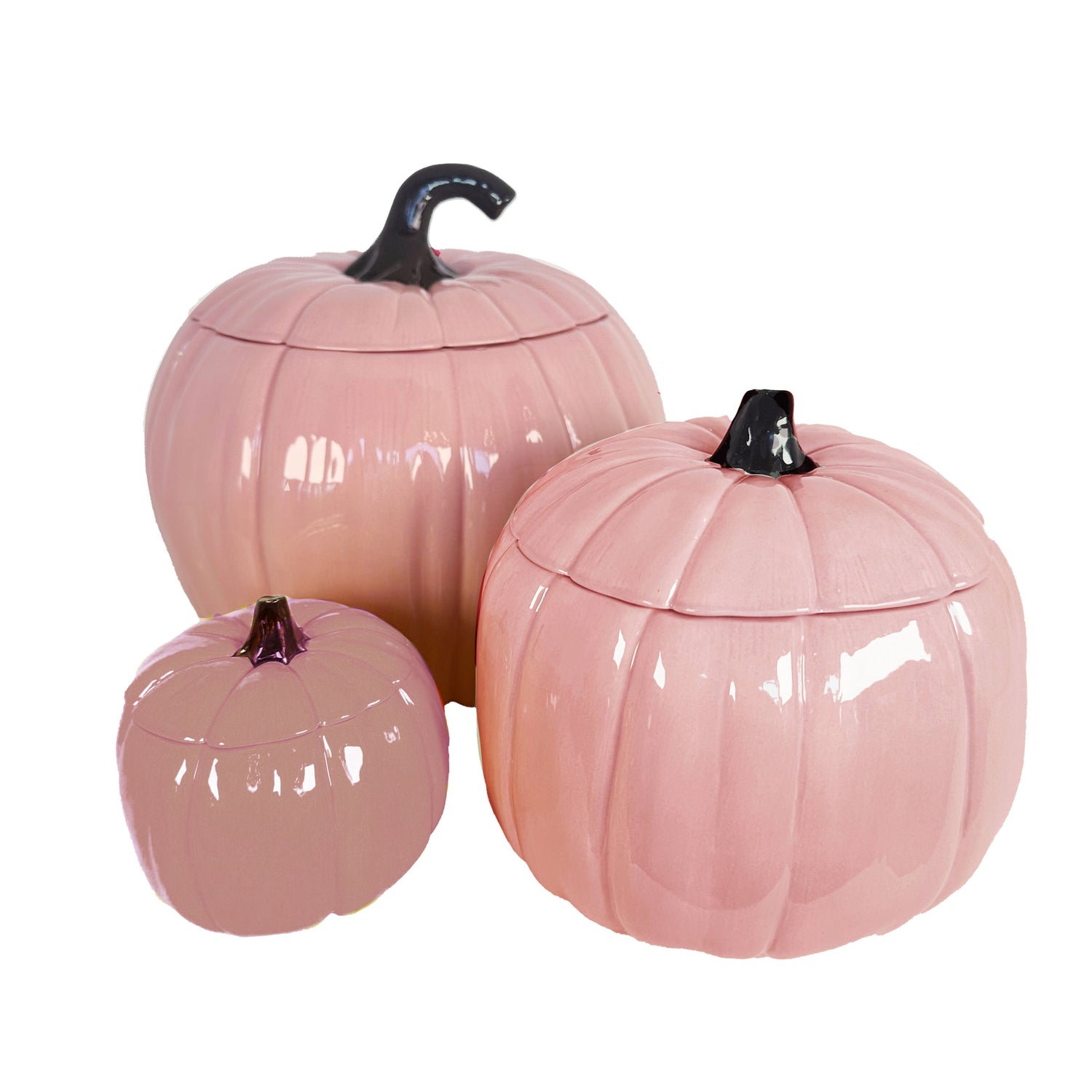 Solid Pink Cadillac Pumpkin Jars (Various Sizes)