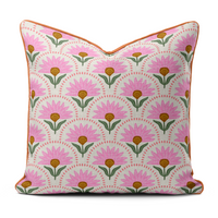 Coneflower - Piped Pillow Square (Various Colors and Sizes)