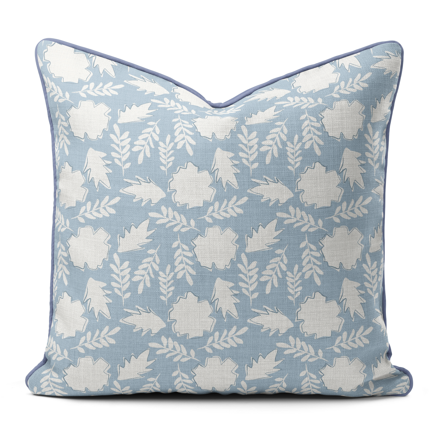 Daphne - Piped Pillow Square (Various Colors and Sizes)