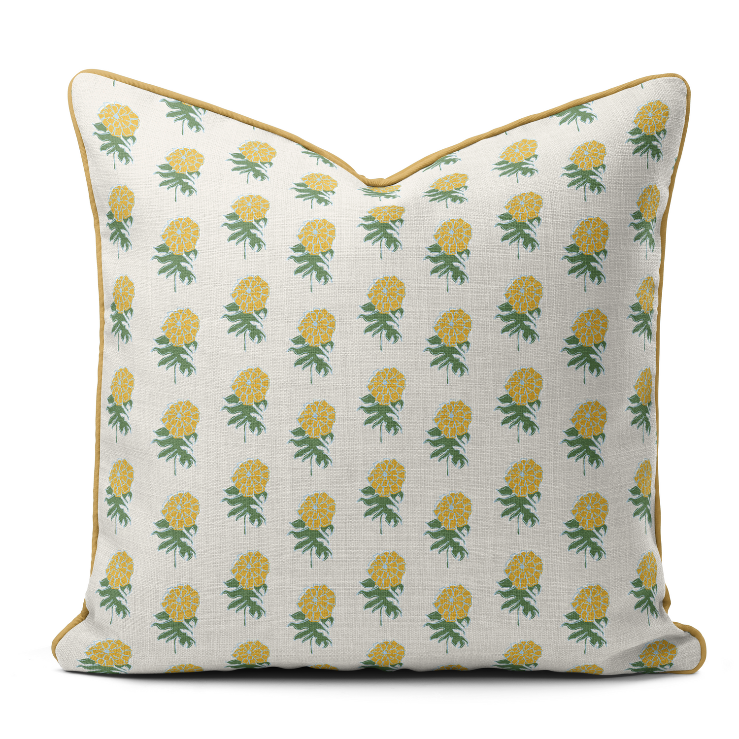 Kyra - Piped Pillow Square (Various Colors and Sizes)