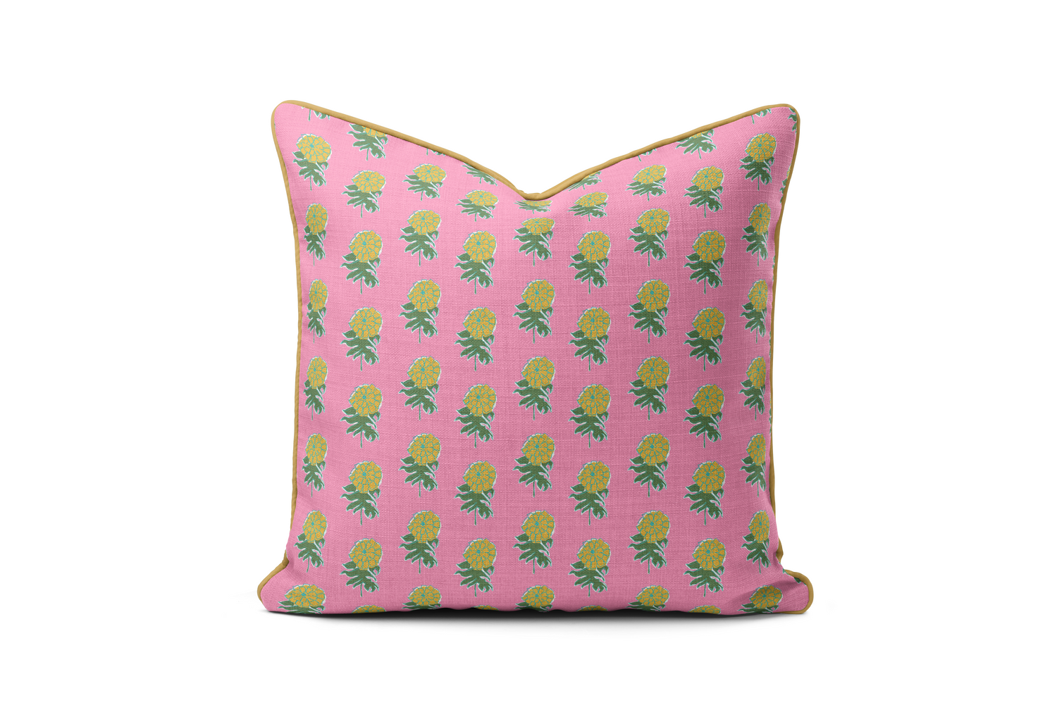 Kyra - Piped Pillow Square (Various Colors and Sizes)