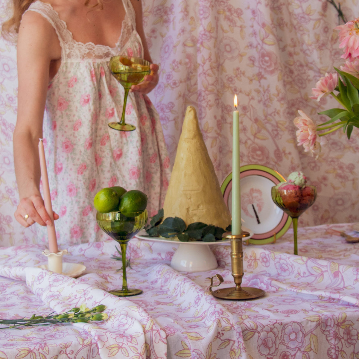 Extra Tall Pistachio Cream Taper Candle, 1 Case of 48 Packs (4 Candles per Pack)