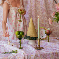 Extra Tall Pistachio Cream Taper Candle, 1 Case of 48 Packs (4 Candles per Pack)